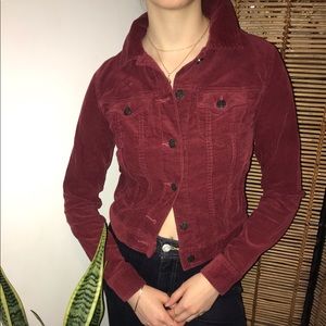 Burgundy Corduroy Shirt/Jacket